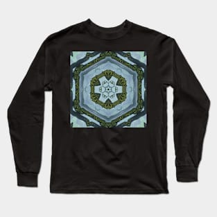 Abstract Sci-fi bio-tech Kaleidoscope pattern (Seamless) 14 Long Sleeve T-Shirt